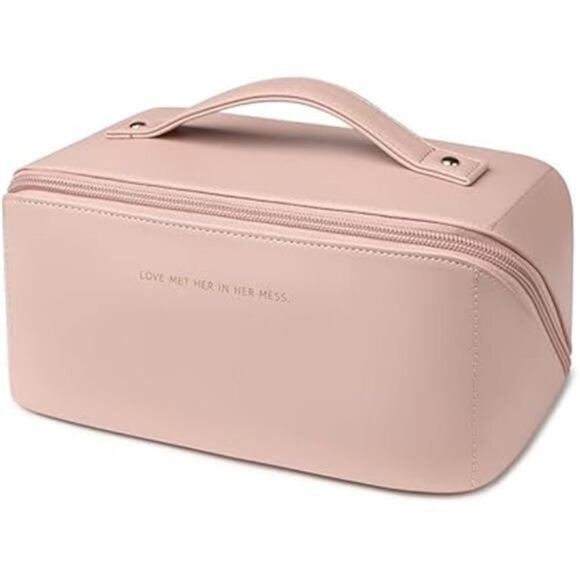Travel Makeup Bag, Large Capacity Cosmetic Organizer Bags for Women, Waterproof - Picture 1 of 7